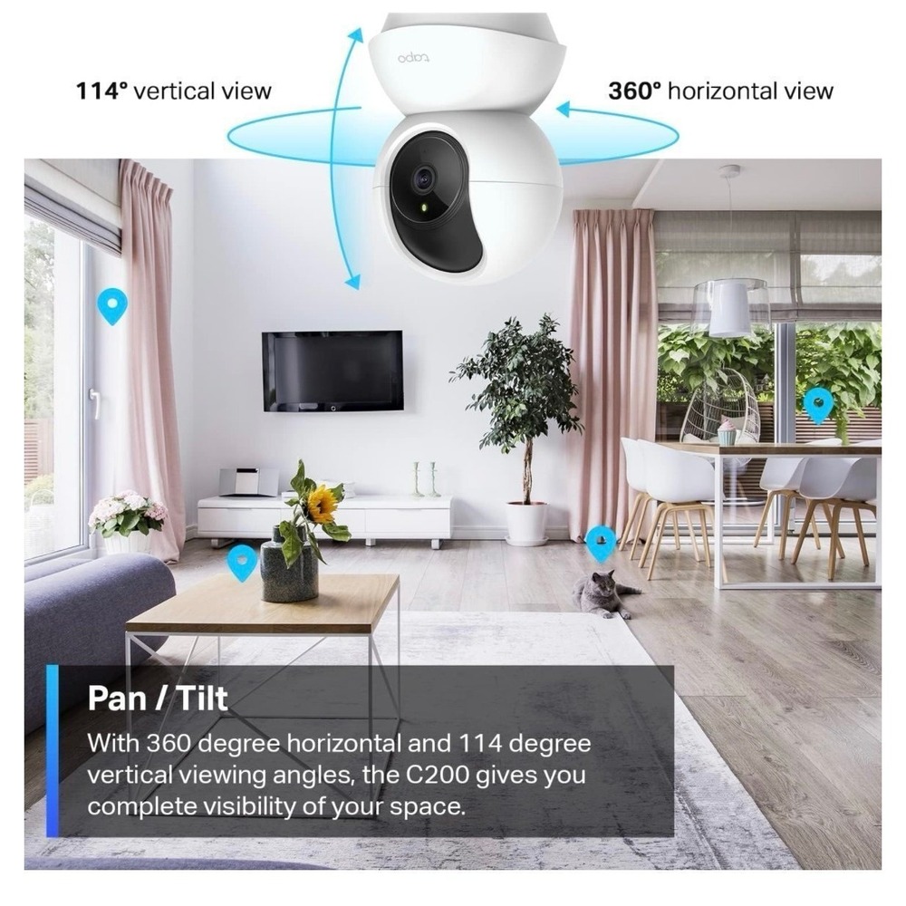 Set of 2 TP-Link Tapo Pan/Tilt Security Cameras - Picture 3 of 8